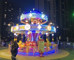 ม้าหมุนกลางแจ้งสุดหรู24ที่นั่งสำหรับเด็ก, ระบบม้าหมุนแนวตั้ง <span class=keywords><strong>Kardex</strong></span> กล่องดนตรีกระเป๋าเดินทางสนามบินรถโรตารี่ที่จอดรถปาร์ตี้ - Product Image 6