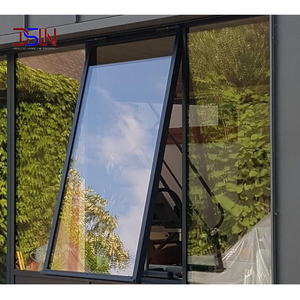 Ventana Francesa Aislada de Aluminio, Diseño Moderno, Tipo Toldo, Insonorizada, Doble Acristalamiento, Marco Exterior Impermeable para Residencias - Product Image 1