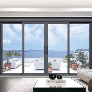 Fenêtre coulissante latérale moderne en alliage d'aluminium - Ouverture horizontale - Double couche d'étanchéité - Résistance aux typhons - Ouverture à 180° - Rail fin - Product Image 3