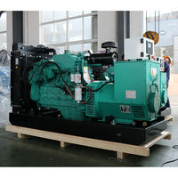 Générateur diesel mobile à châssis ouvert, moteur fiable, faible vibration, 1800 tr/min, triphasé 4 fils, 220V/400V, pour maison, ferme, pompe à eau