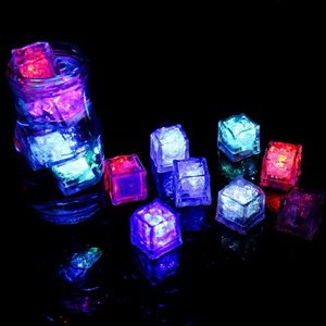 Light up Multi Color Ice Cubes for Drinks-Reusable Glowing Flashing Lights <b>New</b> <b>Year</b> & Festival Party Wedding <b>Decor</b> - Product Image 1