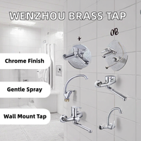 Mitigeur de douche en alliage de zinc poli, robinet de baignoire monocommande, jet de pluie, finition chromée, montage mural en céramique