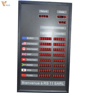 Pantalla LED de alta definición con control remoto, pantalla de tablero de tasa de <span class=keywords><strong>cambio</strong></span> de moneda personalizada <span class=keywords><strong>USD</strong></span> <span class=keywords><strong>EUR</strong></span> Cash 6 Digitals - Product Image 5