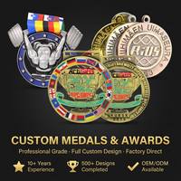 Medallas y Trofeos Deportivos de Metal Personalizados con Grabado en Relieve, Impresión Digital y Opciones de Sublimación para Recuerdos