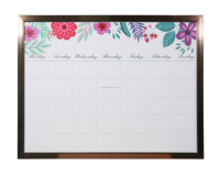 Nuevo diseño de fábrica personalizado cualquier diseño cualquier color tamaño hogar decorativo magnético semanal mes plan tablero montado en la pared tablero de notas