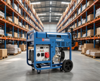 Générateur diesel Yuchai 8 kW YC8GF-3 10 kVA à prix d'usine, groupe électrogène diesel portable de type ouvert avec roues
