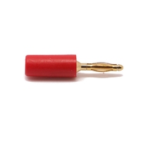 Isolateur PE en laiton plaqué or 2mm de bonne qualité Mini fiche banane 2mm
