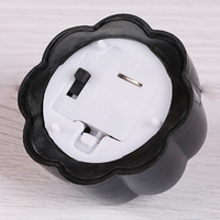 Citrouille noire sans flamme LED chauffe-plat Halloween araignée électronique et bougie en forme de numéro pour la fête alimentée par batterie