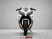 Moto sportive Ninja 200cc avec moteur refroidi par air, freins à double disque et jantes en alliage