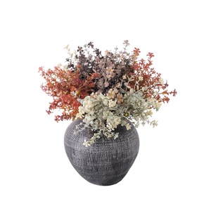 Bouquet de fleurs artificielles Yumei, gris orangé, plastique, branche unique, décoration d'intérieur, décoration de mariage CL11004 - Product Image 5
