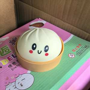 Juguete Antiestrés de Rebote Lento con Forma de Bollo al Vapor Realista y Expresión Divertida para Niñas y Niños, Juguetes Sensoriales para Escritorio de Oficina - Product Image 6