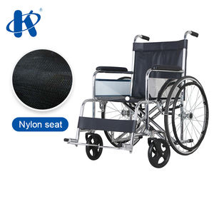 Kaiyang-silla de ruedas estándar de alta resistencia KY874 para adultos, doble barra cruzada, de acero cromado, básica, estándar, manual - Product Image 4