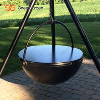 Barbecue à bois moderne de haute qualité certifié CE, chariot de barbecue à bois de chauffage haut de gamme, télécommande, foyer extérieur en acier Corten