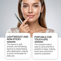 Gloss à lèvres en gel hydratant et repulpant, non gras, longue tenue, au parfum menthe, pour le soin quotidien des lèvres