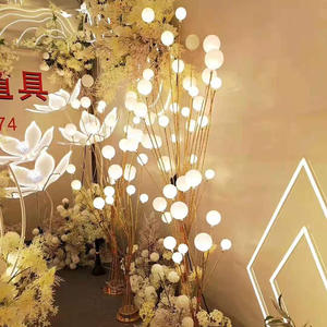 O-X477 Gros accessoires de <span class=keywords><strong>mariage</strong></span> galvanoplastie lumineuse coton route plomb d'étape de lumière de boule de bulle de <span class=keywords><strong>mariage</strong></span> piste de danse led lumières - Product Image 5