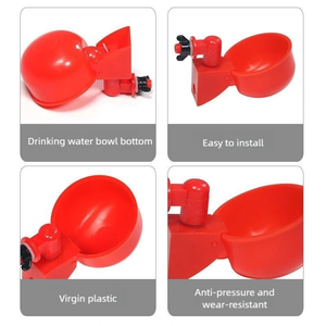 <span class=keywords><strong>Abreuvoir</strong></span> automatique en plastique rouge Chuangduo pour poulets, canards, oiseaux, <span class=keywords><strong>cailles</strong></span> - Nouvelle conception économe en eau - Product Image 3