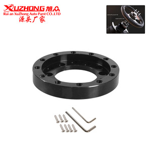 Racing <b>Wheel</b> Adapter 8cm Diameter 1.2cm Height Alloy Black For Logitech G25 G27 Steering <b>Wheel</b> - Product Image 5