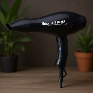 Asciugacapelli Ibiza 1875 W Nero Strumento Professionale per lo Styling - Product Image 3