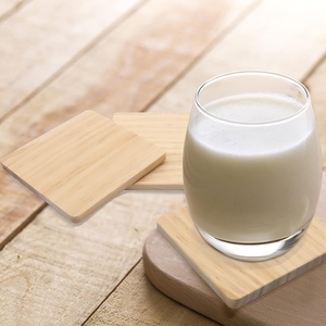 Sous-verres en bois carrés ou ronds de taille et de couleur personnalisées pour l'artisanat, sous-verres en bois pour tasses, artisanat naturel ou décoration de mariage - Product Image 2