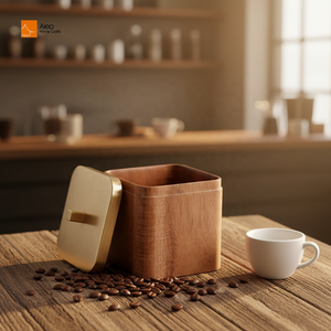 Caja <span class=keywords><strong>de</strong></span> Joyería Multifuncional Personalizada <span class=keywords><strong>de</strong></span> Madera <span class=keywords><strong>de</strong></span> Olivo Hecha a Mano, Ecológica, Duradera, Reciclable, Tarro <span class=keywords><strong>de</strong></span> Almacenamiento para Especias y Café - Product Image 2