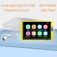 Module LCD TFT IPS HMI 5 pouces ESP32-S3 800*480 avec 8 Mo de PSRAM et 16 Mo de Flash RGB pour écran d'affichage intelligent et carte de développement TN compatible LVGL et Wi-Fi