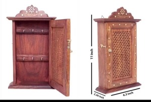Porte-clés mural en bois avec crochets pour l'organisation du courrier, décoration intérieure et cadeaux – Vente en gros - Product Image 4