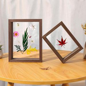 Cadre <span class=keywords><strong>photo</strong></span> en bois massif double face personnalisé avec impression UV et découpe, taille 10 pouces, pour spécimens végétaux et décoration intérieure - Vente en gros - Product Image 3