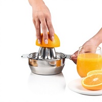 Handmatige multifunctionele citruspers van 304 roestvrij staal met knijpdesign voor sinaasappels en citroenen