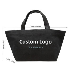 Bolsa de Mano de Lona Gruesa y Grande, Reciclada, de Algodón, con Estampado Personalizado, Bolsa de Hombro para Empaque - Product Image 2