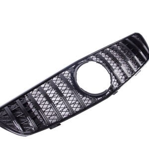 Mercedes-Benz R-Class 251 <b>Mesh</b> Front <b>Grille</b> Black And Silver ABS Plastic Bumper Modification - Product Image 2