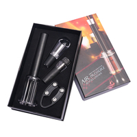 WELLFLYER WK-058 vente en gros d'accessoires pour le vin ensemble de goupilles ouvre-vin à pression d'air bouchon de vin avec verseur Kit boîte-cadeau personnalisée