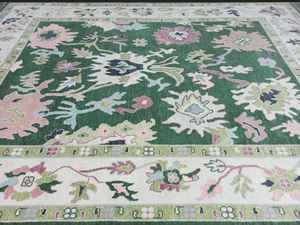 Oushak พรมขนสัตว์ถักมือพรมพื้นที่วินเทจสำหรับห้องนอนห้องครัวเด็กห้องที่กำหนดขนาด6x9ชุดที่มีสีสันสำหรับตกแต่งบ้าน - Product Image 4