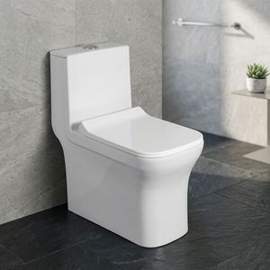 Inodoro de una pieza de color, baño de lavado, inodoro de cerámica con lavabo, asiento de inodoro de estilo indio a precio FOB barato del proveedor - Product Image 1