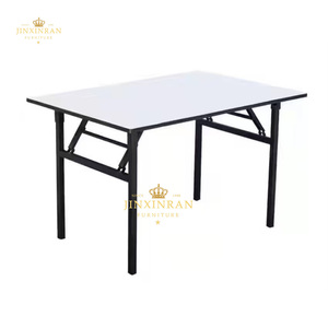 Ngoài trời đám cưới Tiệc tiệc gấp bảng kim loại khung trắng <span class=keywords><strong>PVC</strong></span> ngoài trời hình chữ nhật có thể gập lại bảng - Product Image 1