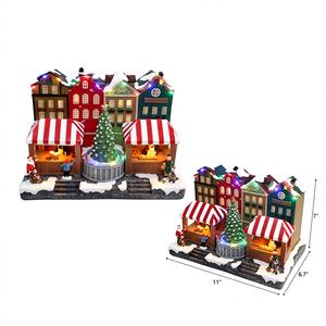 Adorno Ecológico para Árbol de Navidad de 11"X7" con Luz y Sonido, Modelo de Gafas Suaves y Modernas 377396, MOQ 50 Piezas - Product Image 1