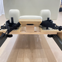 Lit de Pilates Reformer en Bois d'Érable Silencieux et Lisse, Machine de Pilates Professionnelle pour la Maison, le Studio, la Salle de Sport et l'Usage Commercial