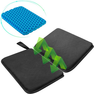 <span class=keywords><strong>Coussin</strong></span> de siège pliable en gel alvéolé léger et portable 8611 avec poignée pour stade extérieur, <span class=keywords><strong>coussin</strong></span> de siège pliable ultra doux - Product Image 1