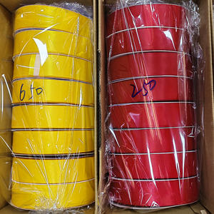 ริบบิ้นซาตินสีแดงล้วน 100% โพลีเอสเตอร์ หน้าสองด้าน กว้าง 4 ซม. ยาว 100 หลา สำหรับตกแต่งดอกกุหลาบและดอกไม้ - Product Image 1