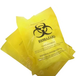 Bolsa de Plástico de Polipropileno de 41*60cm, Bolsa Desechable de Gran Tamaño, Color Amarillo, para Residuos Biológicos, Bolsa para Desechos Farmacológicos - Product Image 4