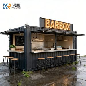Container in Acciaio per Spedizioni, Design <span class=keywords><strong>Industriale</strong></span>, Caffetteria <span class=keywords><strong>Mobile</strong></span>, Ristorante, <span class=keywords><strong>Bar</strong></span> all'Aperto con Caratteristica Traspirante - Product Image 2