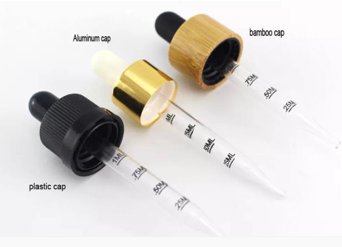 Promotion empty 5 10 15 20 30 50 100ml  amber glass  oil bottle with dropper dropper bottle with measurement markings