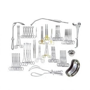 Juego de Instrumentos Quirúrgicos para Cesárea, Kit de Ginecología con Bandeja, Instrumentos Reutilizables para Parto por Cesárea - Product Image 1