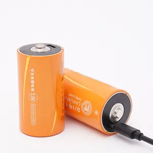 नई आगमन 5V टाइप-सी 6000mAh ली-आयन रिचार्जेबल बैटरी मल्टीमीटर माइक्रोफोन के लिए 1.5v लिथियम एएए बैटरी