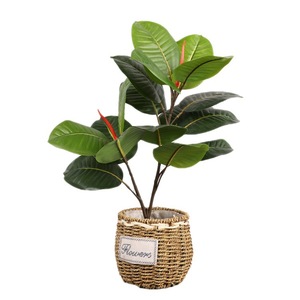 Feuilles de bananier artificielles QIHAO 70CM en soie, décoration intérieure et extérieure, accessoires de mariage - Product Image 5