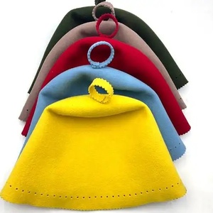 Gorro de Sauna de Fieltro de Lana Hecho a Mano de Alta Calidad, Ecológico, Suave, Tamaño y Estilo Personalizables para Uso en Sauna - Product Image 1