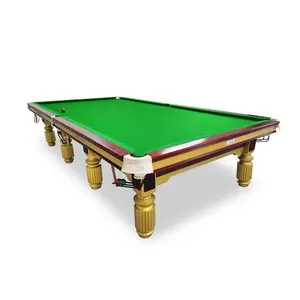 En satış yüksek kalite profesyonel kayrak yatak katı ahşap strachan snooker masası fiyat 12ft