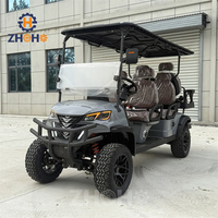 Voiturette de golf de luxe 6 places homologuée pour la route, pour enfants, utilisable en extérieur, dans les campings communautaires et sur les terrains de golf, avec batterie au lithium certifiée CE