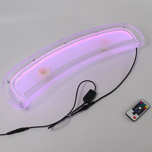 Fontaine murale décorative pour baignoire, rideau d'eau <span class=keywords><strong>LED</strong></span> avec jet d'eau en acrylique pour une utilisation intérieure/extérieure - Product Image 5