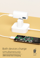 Meilleure Vente : Power Bank 5000 mAh Mini, Type-C USB-C Entrée/Sortie, Design Rotatif à 180 Degrés, Charge Rapide 20W, Mini Écran LED