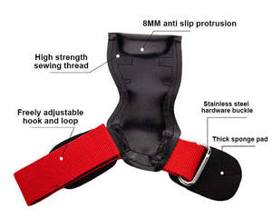 Sangle de soutien du poignet réglable AOFIT avec fermeture auto-agrippante en caoutchouc naturel, logo personnalisé, multicolore, pour la musculation - Product Image 5